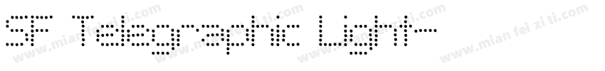 SF Telegraphic Light字体转换